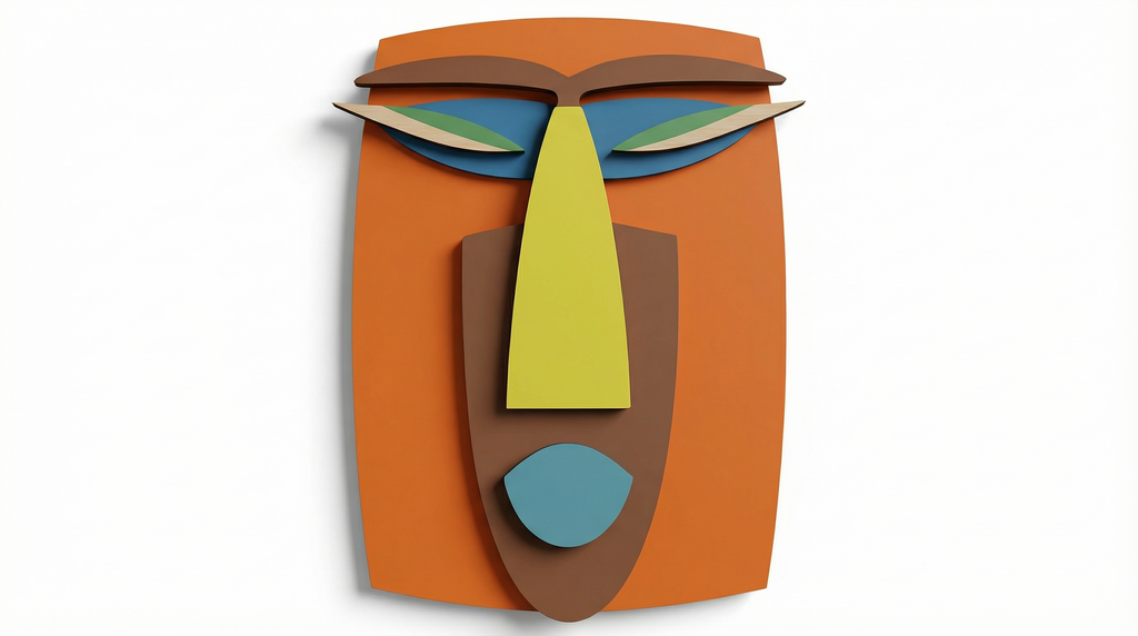Kwaku Mask – Handmade 3D Wooden Wall Decor | Masqez