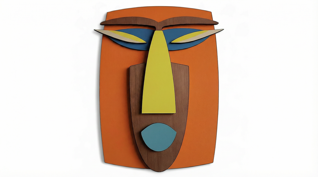 Kwaku Mask – Handmade 3D Wooden Wall Decor | Masqez