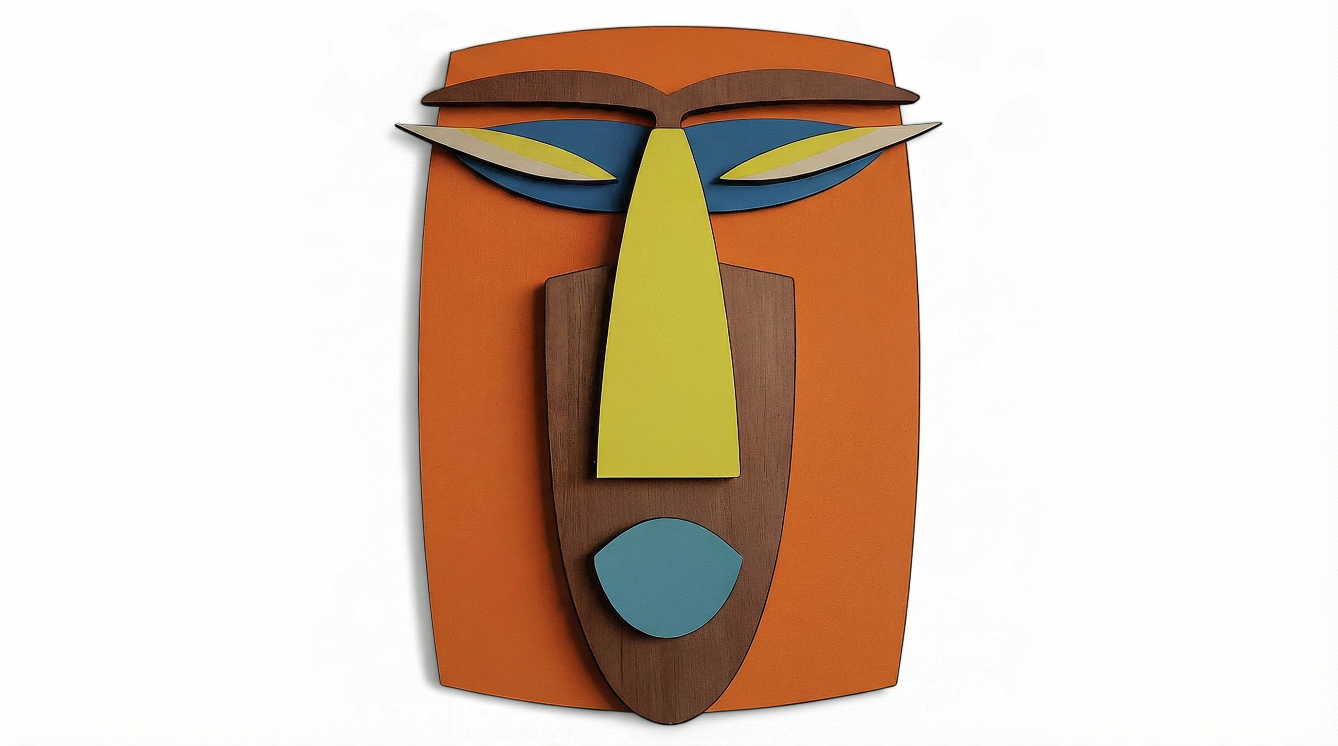 Kwaku Mask – Handmade 3D Wooden Wall Decor | Masqez