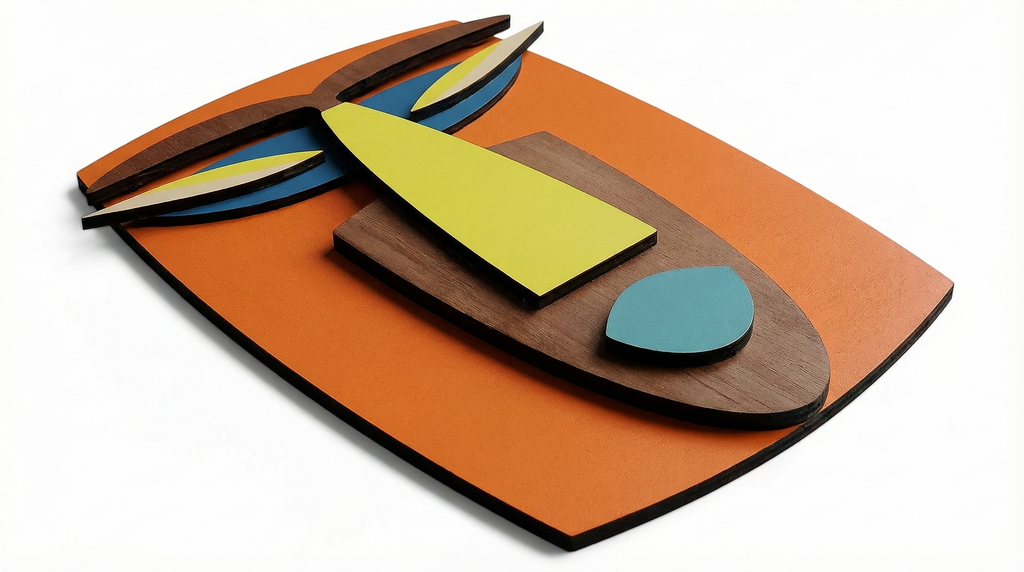 Kwaku Mask – Handmade 3D Wooden Wall Decor | Masqez