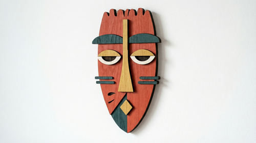 Ayo Mask African Mask wooden wall decor