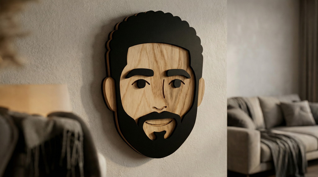 Mr. Carter – Handmade 3D Wooden Wall Decor | Masqez