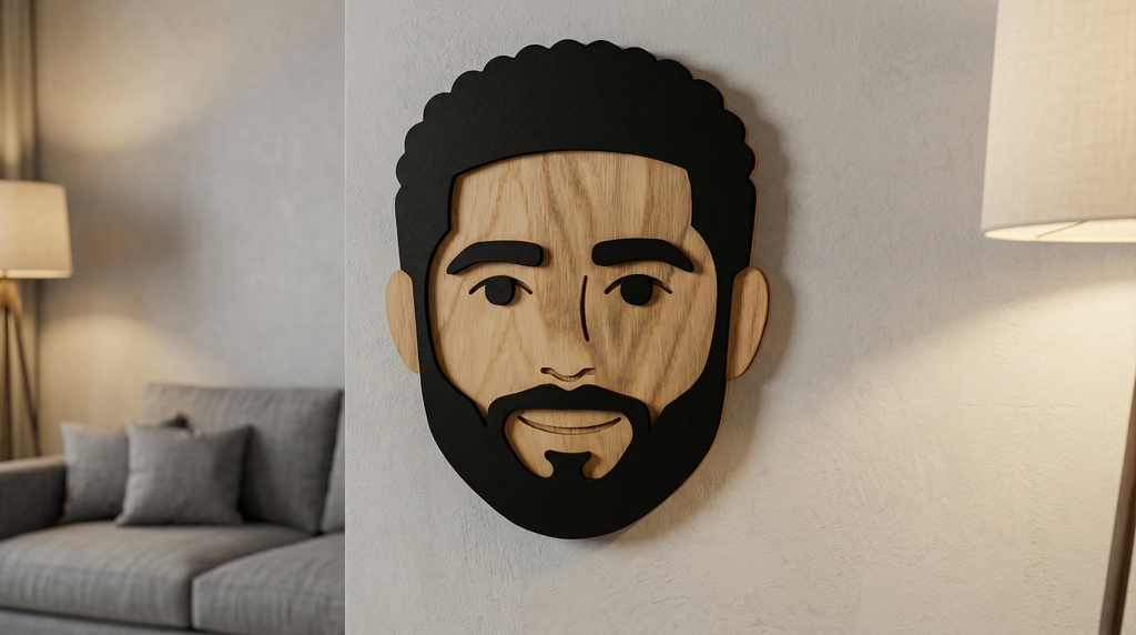 Mr. Carter – Handmade 3D Wooden Wall Decor | Masqez