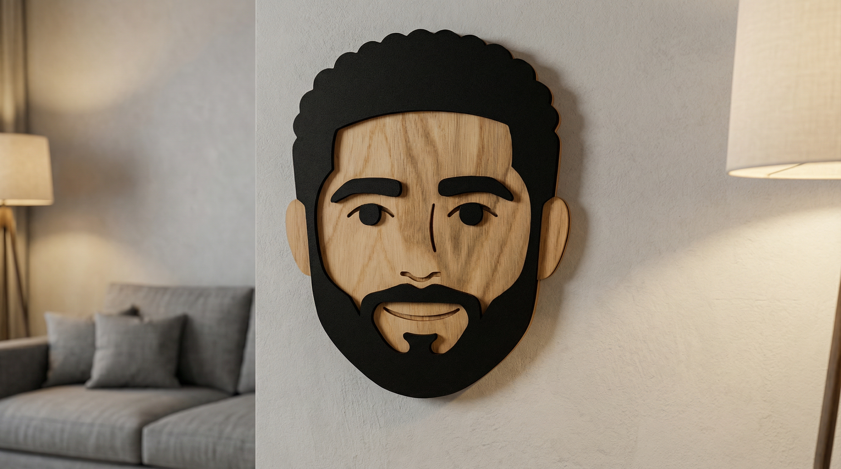 Mr. Carter – Wooden Wall Mask
