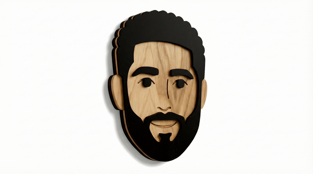 Mr. Carter – Handmade 3D Wooden Wall Decor | Masqez
