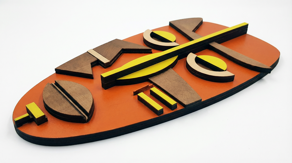 Kwame Mask – Handmade 3D Wooden Wall Decor | Masqez