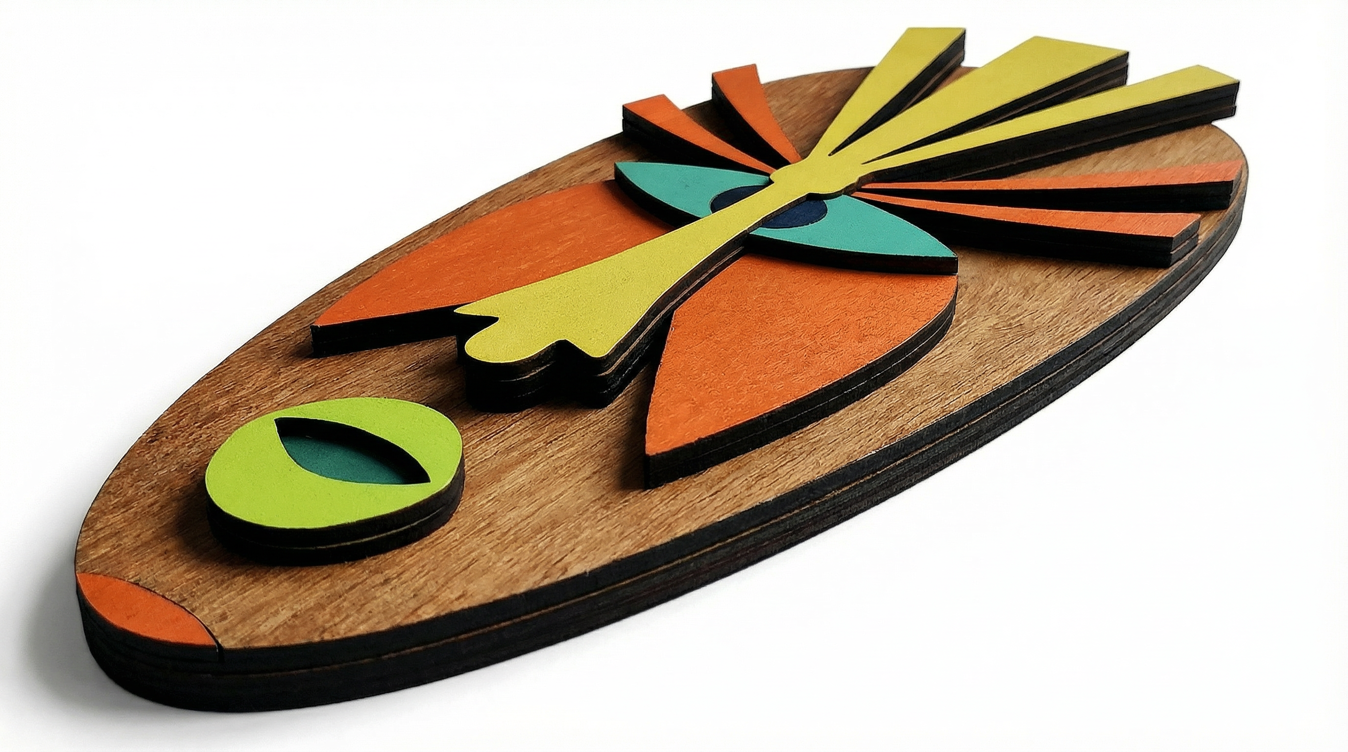 Nia Mask – Handmade 3D Wooden Wall Decor | Masqez