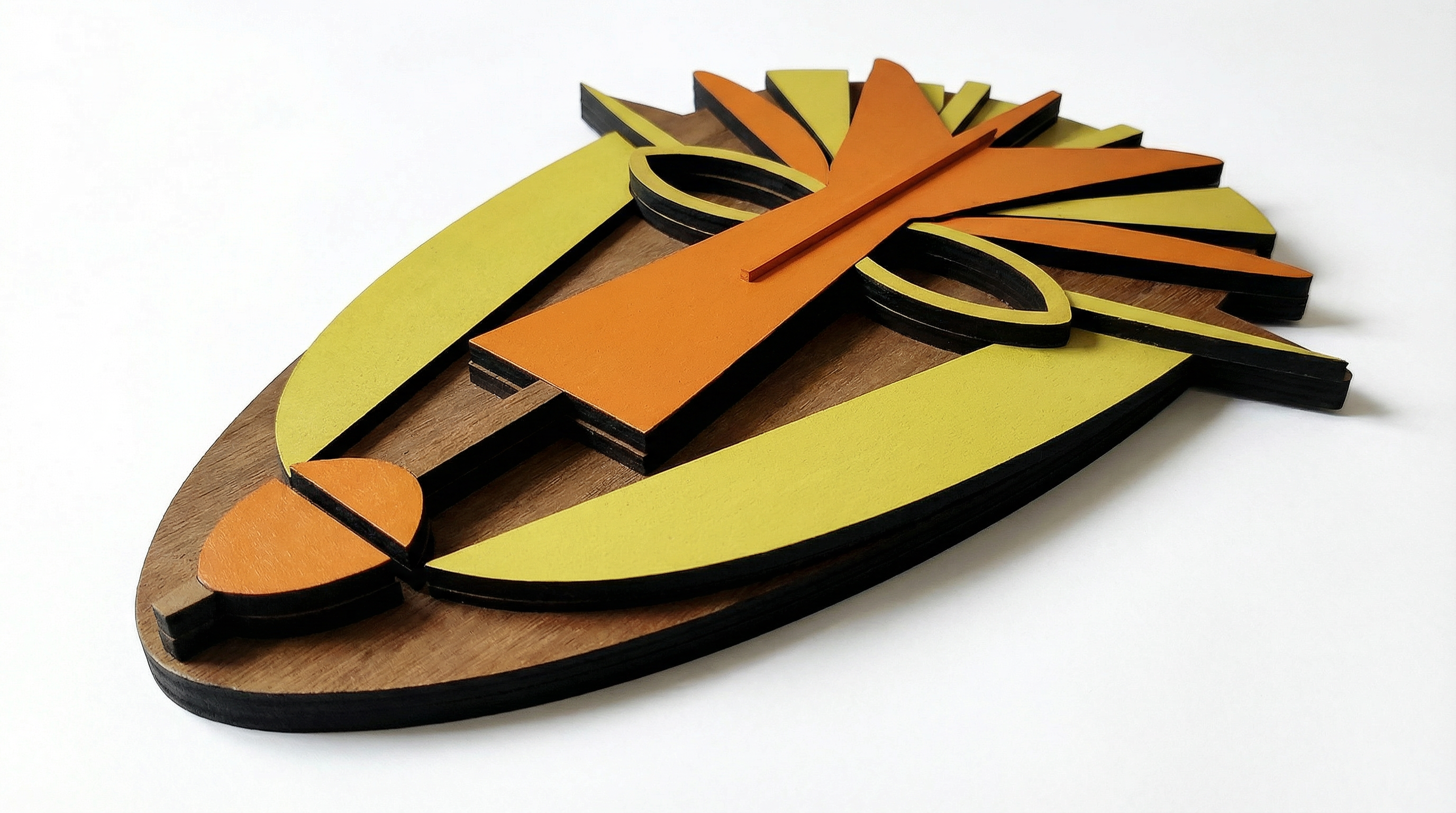 Saba Mask – Handmade 3D Wooden Wall Decor | Masqez
