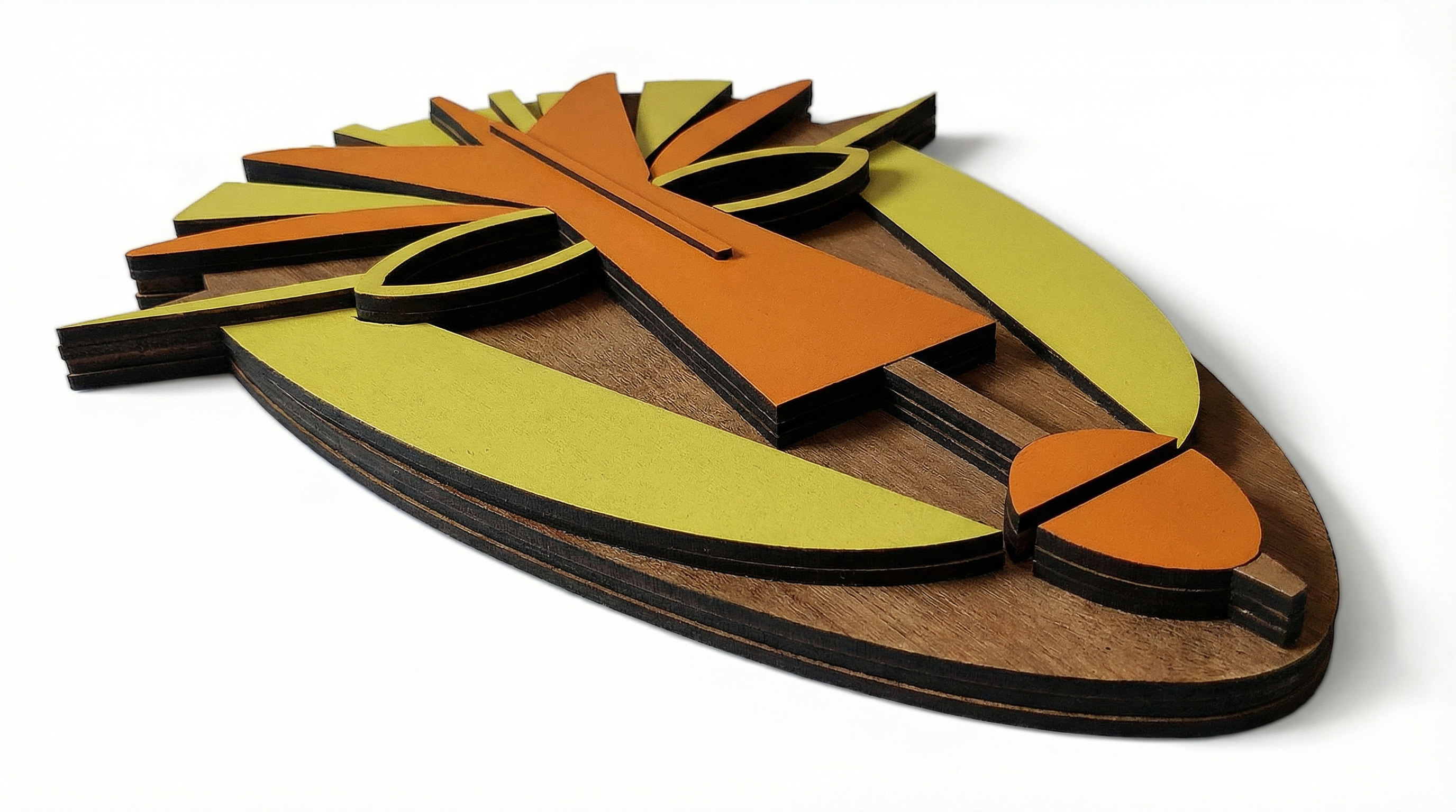 Saba Mask – Handmade 3D Wooden Wall Decor | Masqez