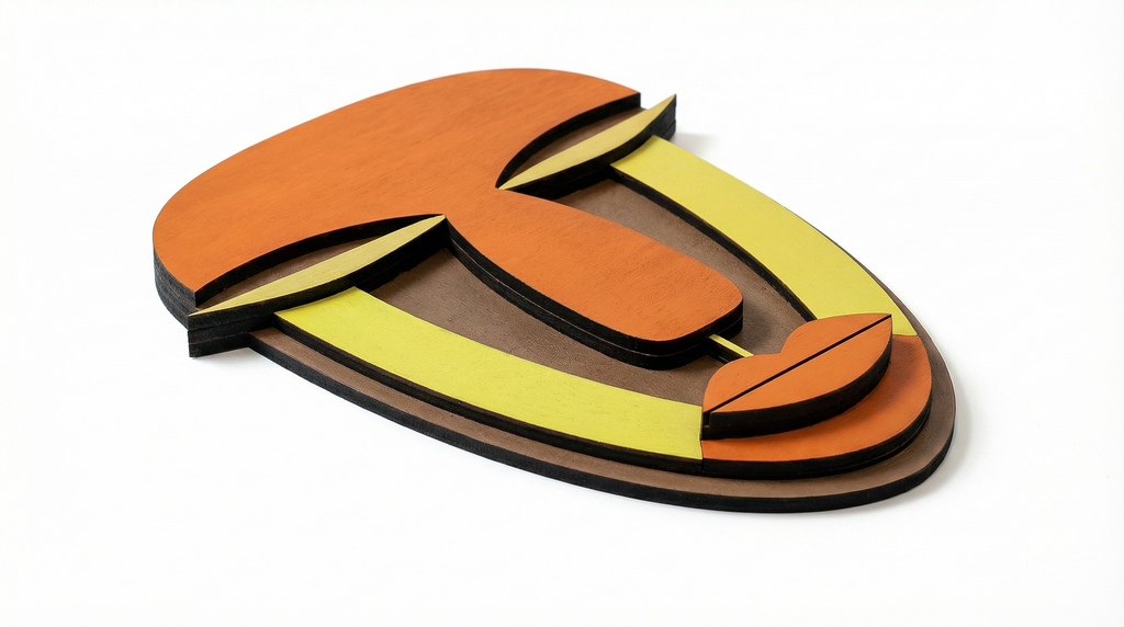 Tariq Mask – Handmade 3D Wooden Wall Decor | Masqez