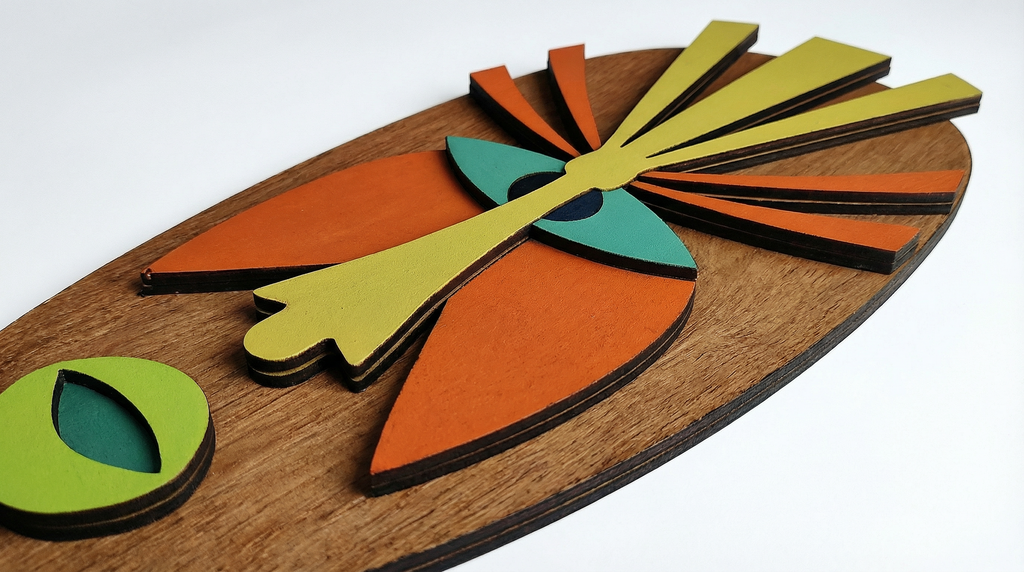 Nia Mask – Handmade 3D Wooden Wall Decor | Masqez