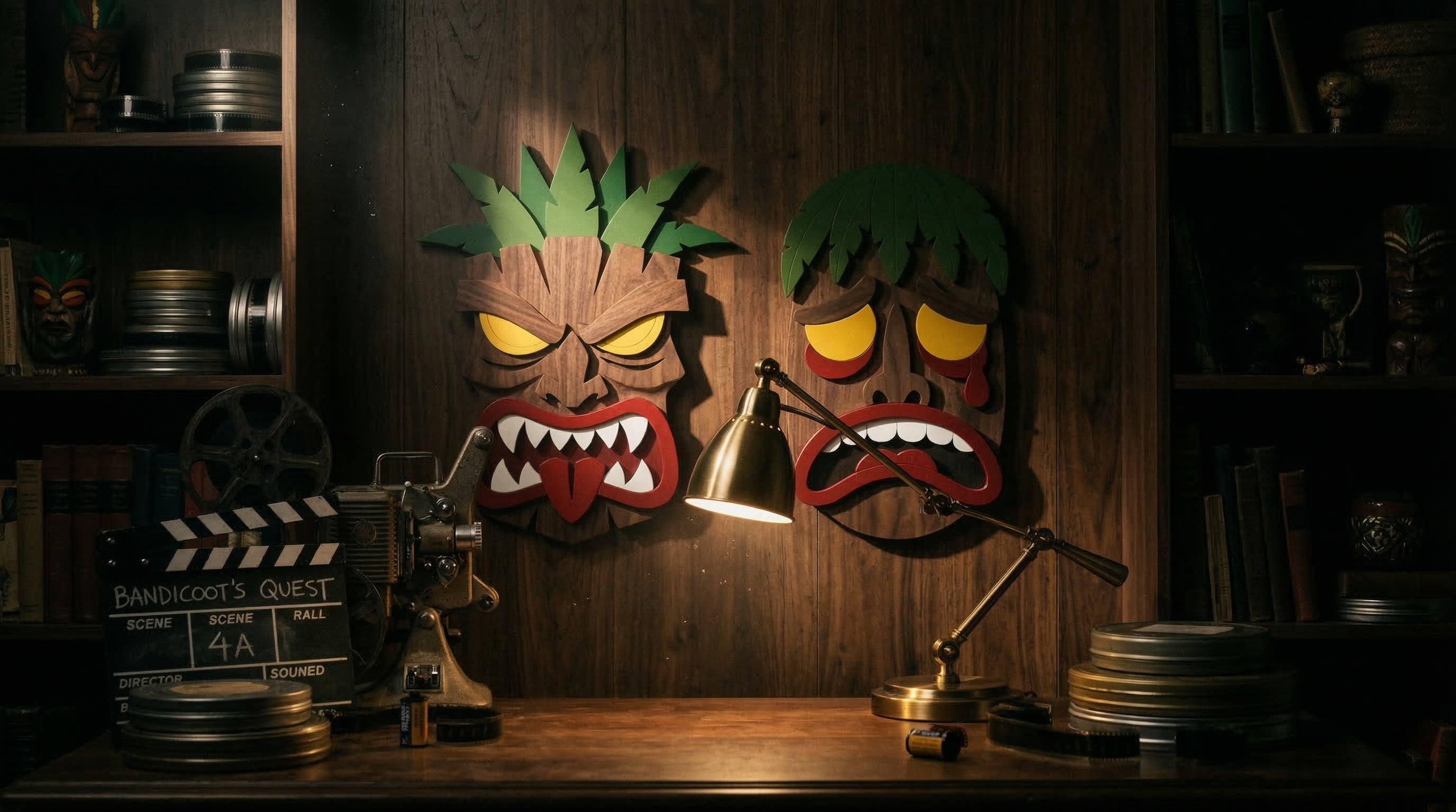 The Tiki Set – 3D Wooden Wall Decor