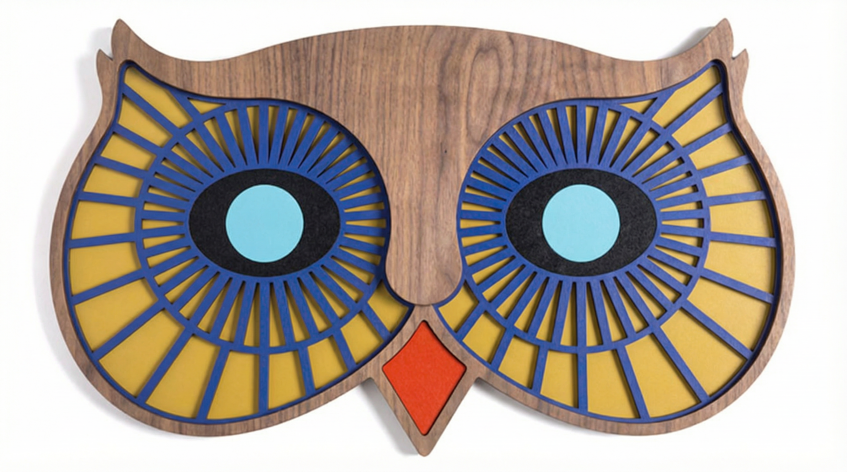 Owl Eye Wall Mask - Wooden wall decor