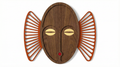 Sunburst Tribal Face Mask – Handmade 3D Wooden Wall Decor | Masqez