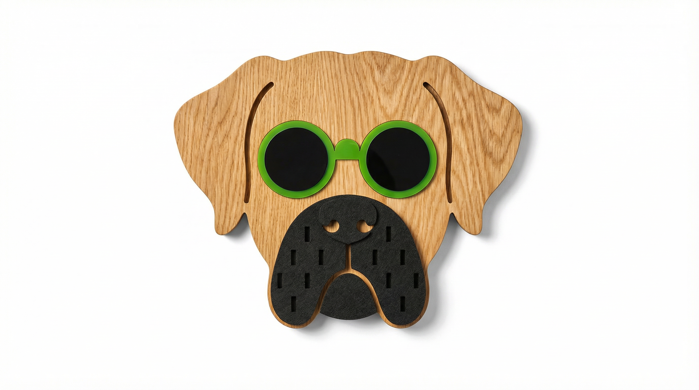 THE LOYAL ONE WALL MASK - Dog Mask  - Wooden wall decor