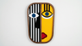 The Balance Split Mask – Handmade 3D Wooden Wall Decor | Masqez